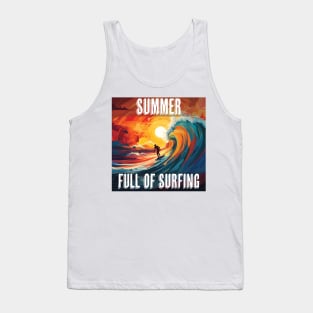 Summer Full Of Surfing Tank Top